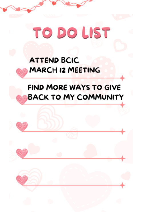 Red and Pink Illustrated Heart To Do List